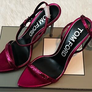 Fuchsia Pink Tom Ford Padlock Heels